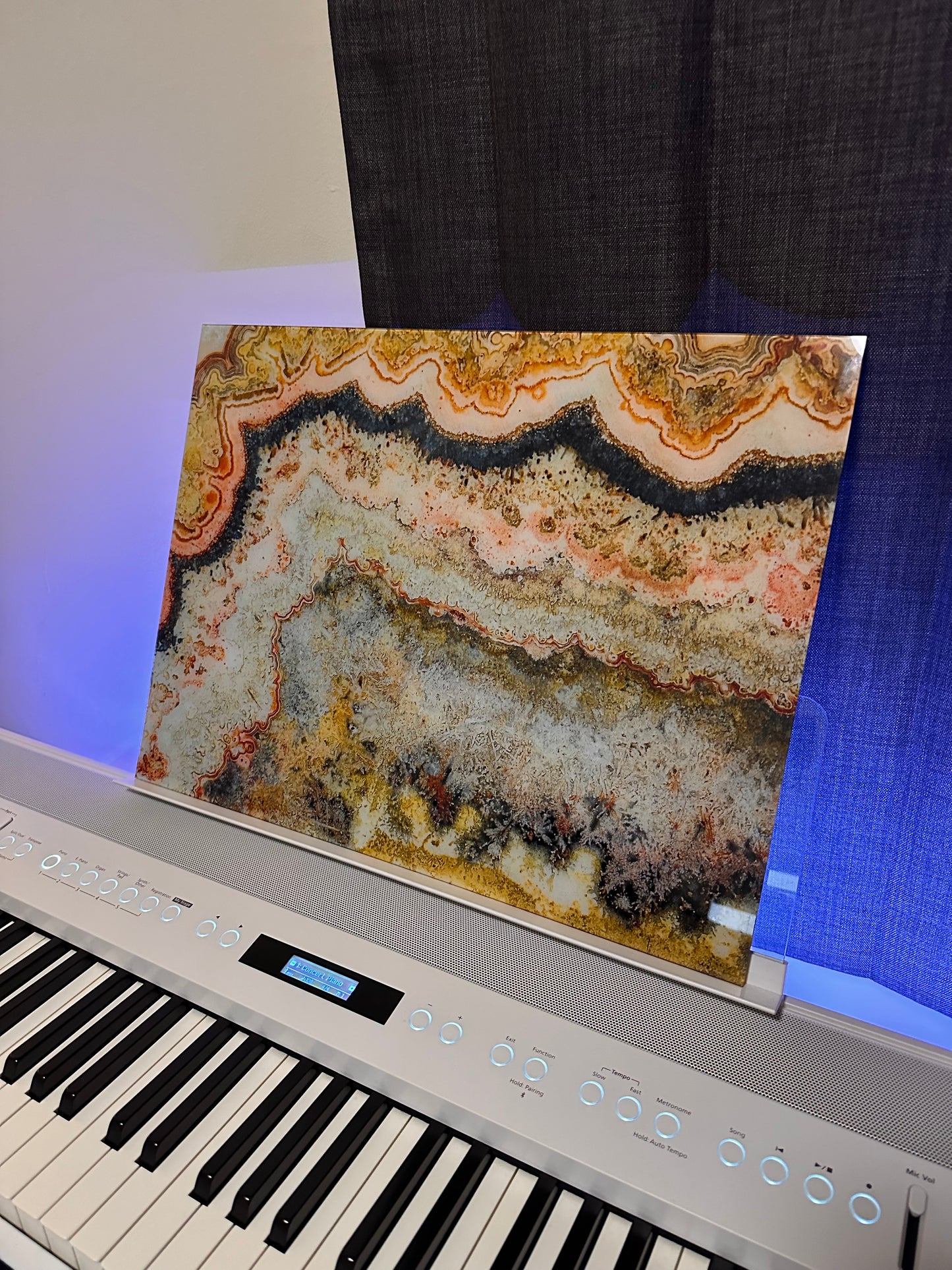 Fractal Beach - Glass: 11x11"