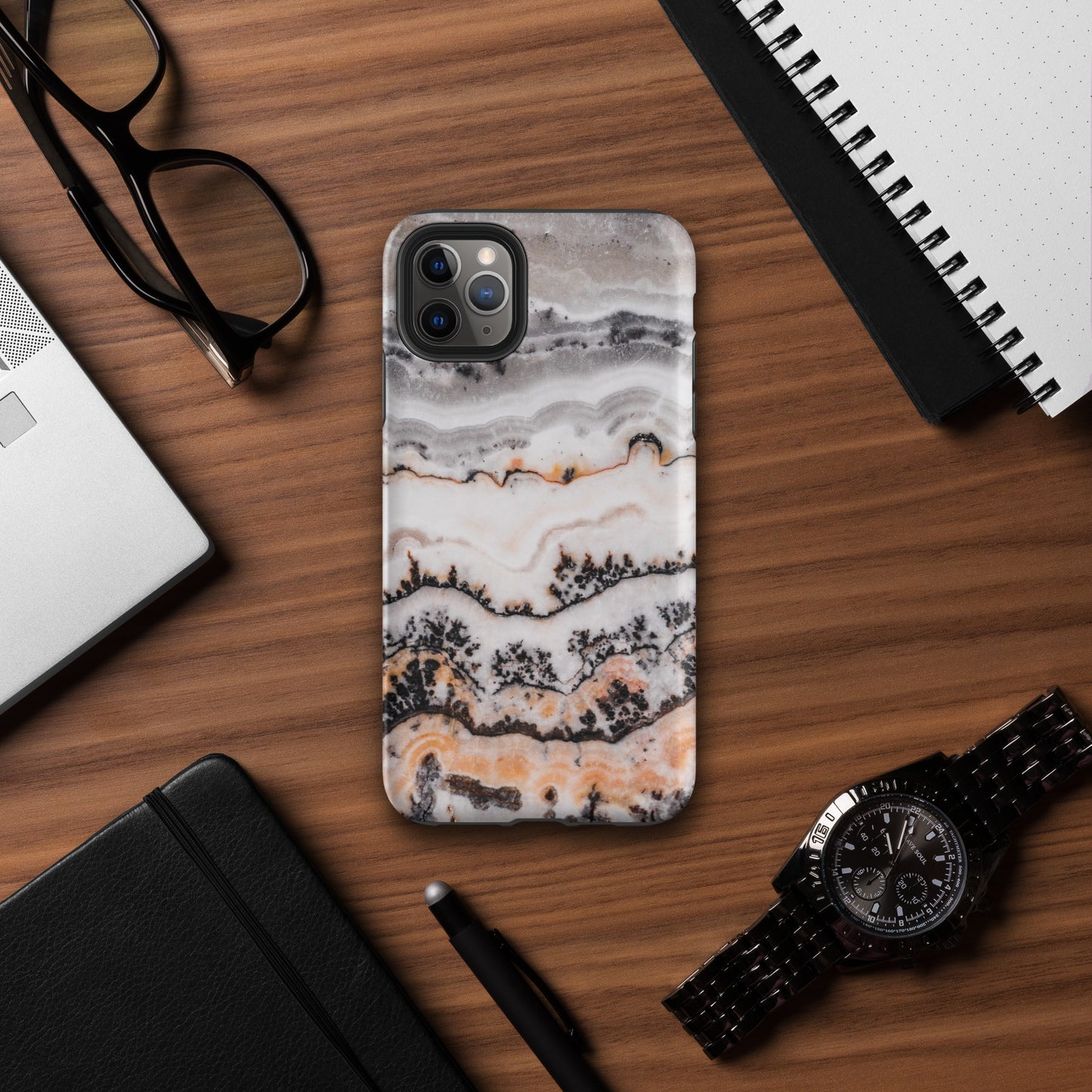 Marbled Snow - iPhone Case