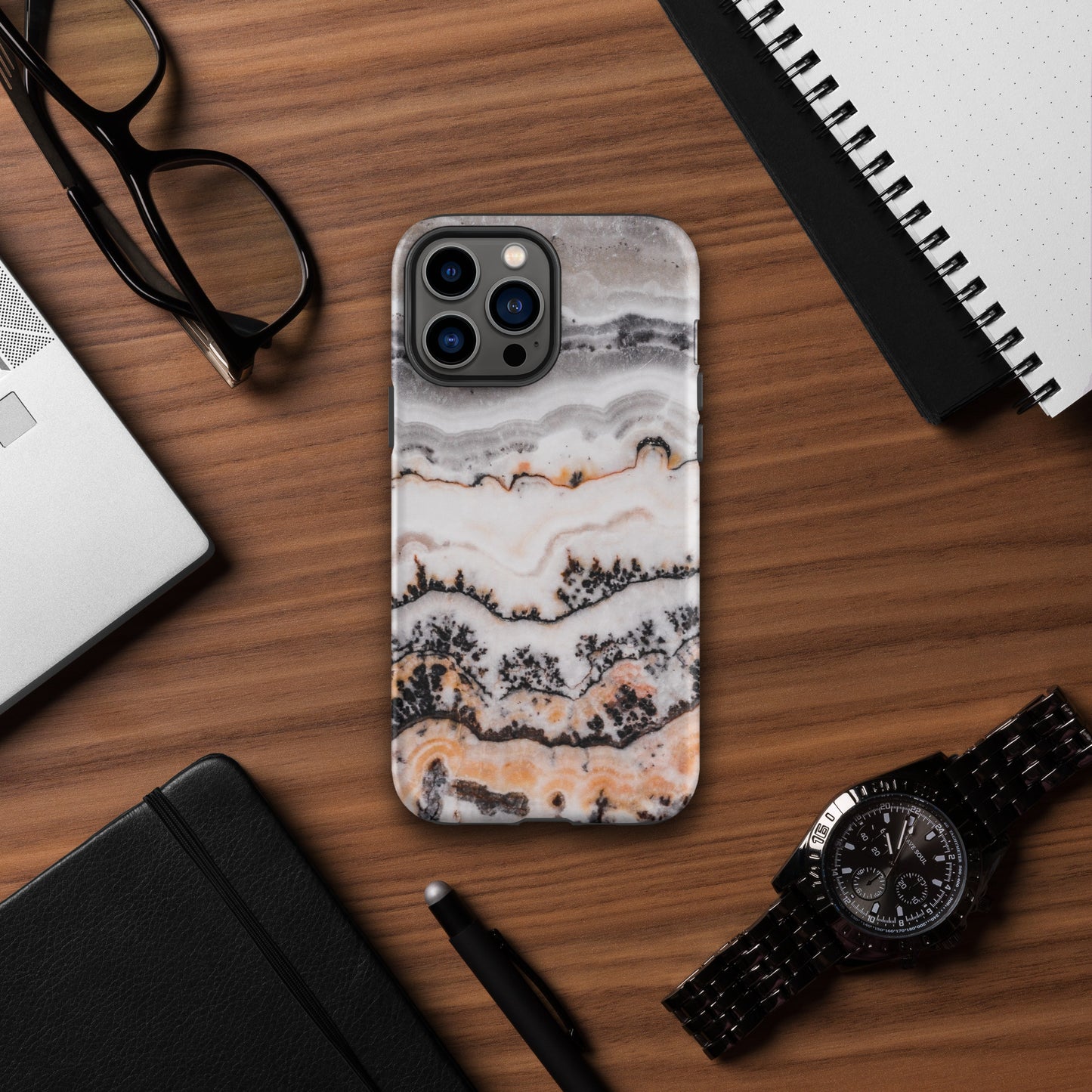 Marbled Snow - iPhone Case