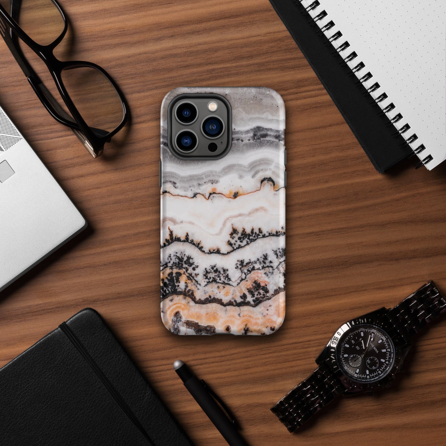 Marbled Snow - iPhone Case