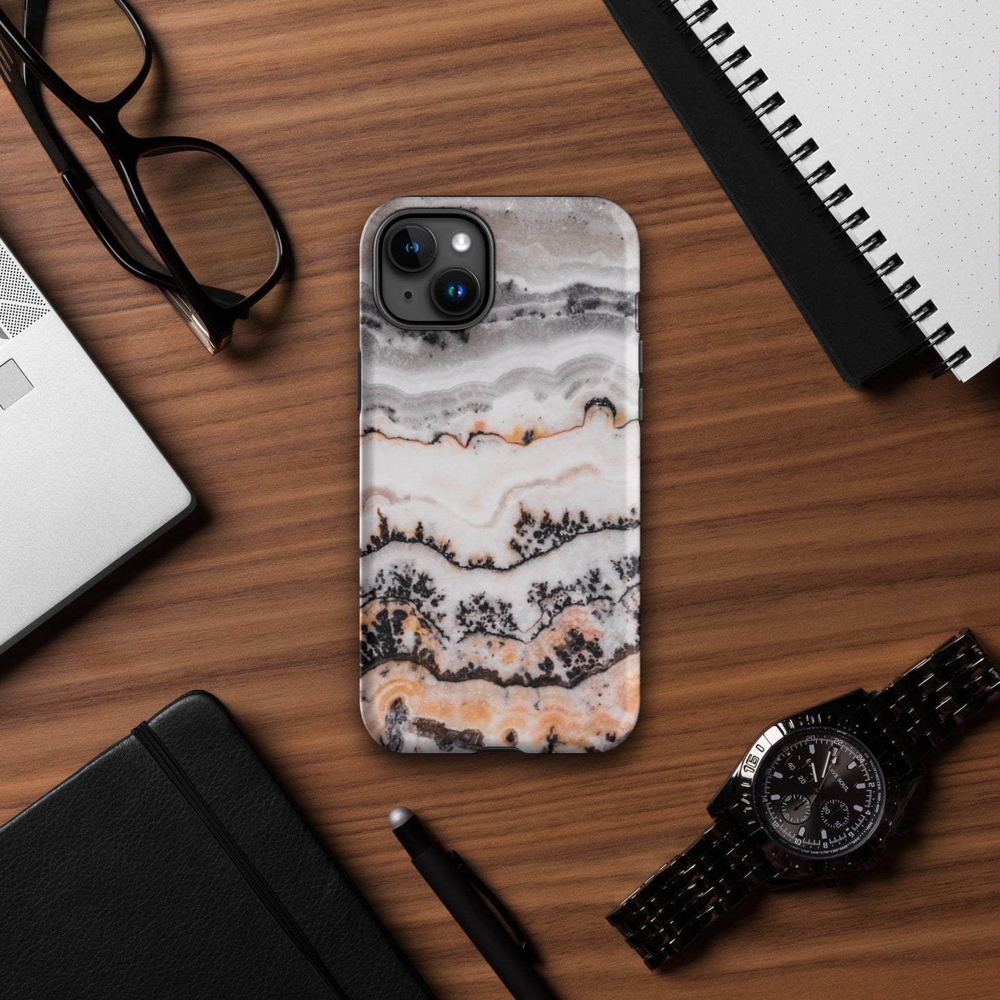 Marbled Snow - iPhone Case